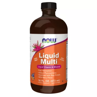   Now Foods Liquid Multi erdei gyümölcs vitamin szirup 473 ml