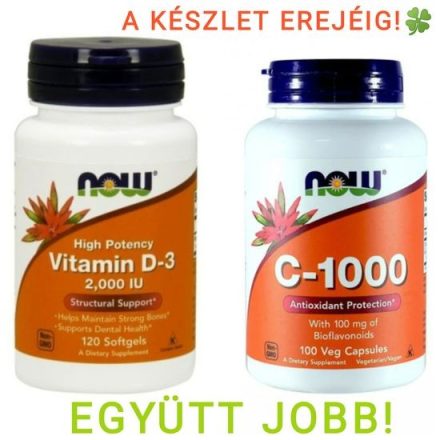 NOW C-1000 + D3 2000 vitamin duo pack