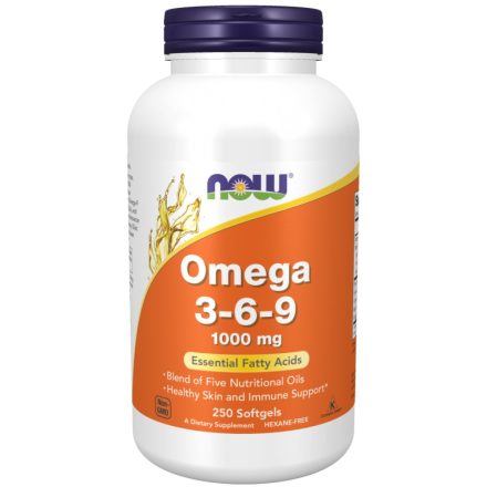 NOW Omega 3-6-9 1000 mg 250 db Lágykapszula