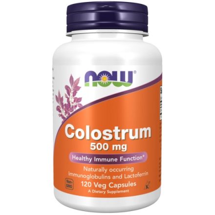 NOW Colostrum 500 mg 120 db vegán kapszula