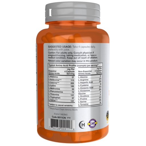 NOW Amino Complete Amino sav komplex 120 db veg kapszula