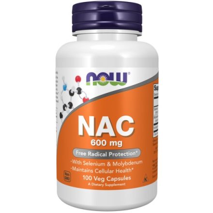 NOW NAC antioxidáns 600mg - 100 db vegán kapszula