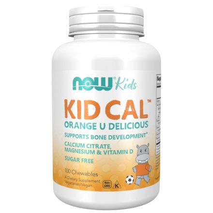 NOW Kid Cal - 100 Chewables rágótabletta