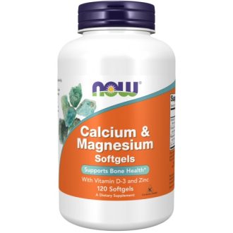   NOW Calcium Magnézium + D + cink 120 db lágyzselatin kapszula 