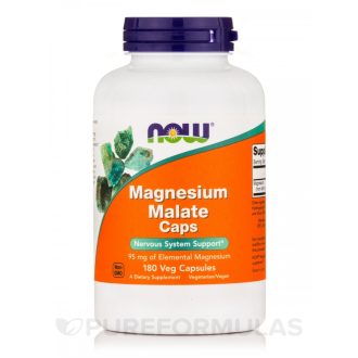 NOW Magnesium Malate 1000 mg 180 vegán kapszula