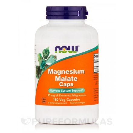 NOW Magnesium Malate 1000 mg 180 vegán kapszula