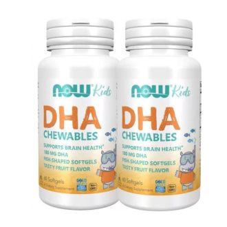   NOW DHA 100 mg Kid's Omega 3 gyerek rágótabletta halolaj 2x60 db