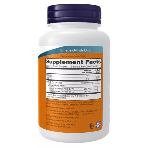Now Foods Omega 3 Mini Gels 180 softgels Halolaj 
