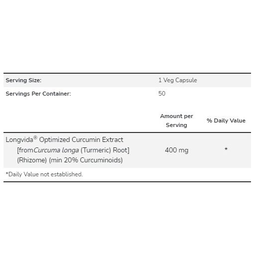 NOW CurcuBrain 400mg 50veg kurkumin kapszula