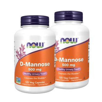   Now Foods D- Mannose 500 mg Húgyuti d mannóz  2x120 db csomagban olcsóbb!