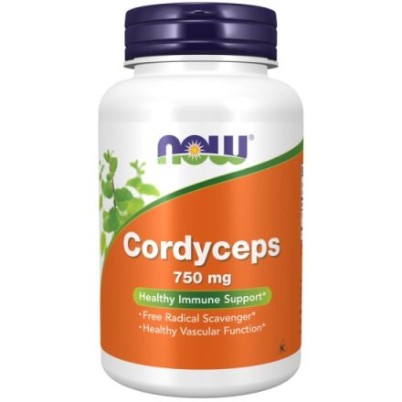 NOW Cordyceps 750 mg 90 db Hernyó lepkefű tabletta