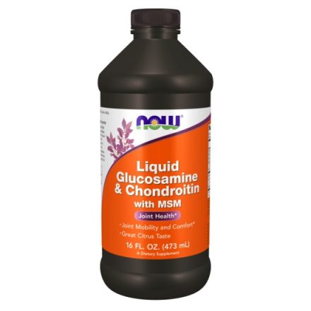NOW Liquid Glucosamine &Chondroitin with MSM -473 ml folyékony étrendkiegészítő