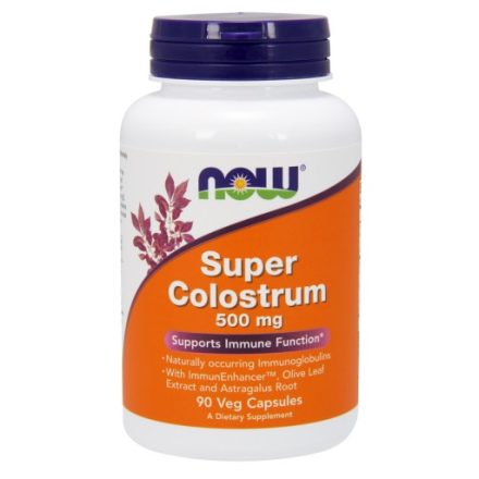 NOW Super Colostrum 500 mg 90 db vegán kapszula