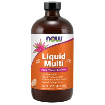 NOW Liquid Multi narancs ízesítésű 473 ml Folyékony multi