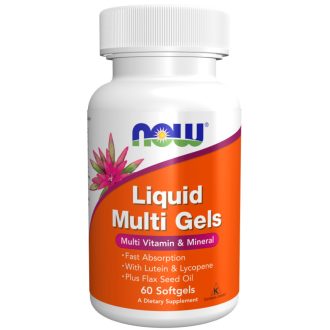   Now Foods Liquid Multi Gels multivitamin és ásványi anyag 60 lágyzselatin kapszula