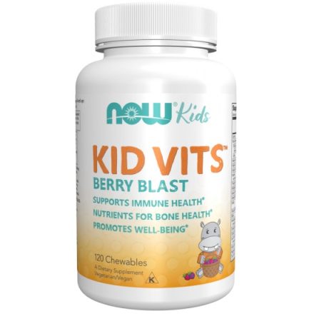 NOW Kid Vits Berry  Gyerek multivitamin 120 rágó erdei