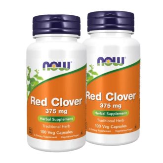   Now Foods Red Clover 375 mg Vörös here menopauza segítség DUO csomag 2x100 db